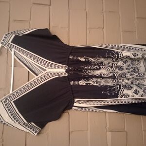 Elegant Black and White Women's Top